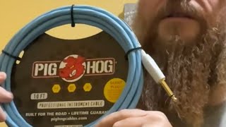 PIG HOG SILENT PLUG Hex Series Instrument Cable DEMO’S RIGHT AT THE START [upl. by Alain]