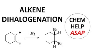 dihalogenation of alkenes by halonium ions [upl. by Asilehc107]