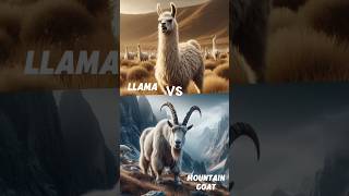 Epic Battle Llama vs Mountain Goat animals animalbattle [upl. by Nennek363]