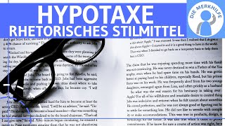 Hypotaxe  Was ist eine Hypotaxe Erklärung Wirkung amp Beispiele  Rhetorisches Stilmittel Figur [upl. by Eirolam993]