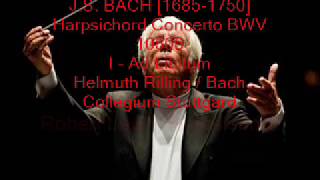 Helmuth Rilling amp Robert Levin Bach  Harpsichord Cto BWV 1056 [upl. by Enytsirk645]