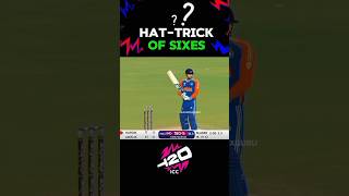 💥🤯 Hardik Pandya Hattrick sixes hit 🎯 in Real Cricket 24 Ind vs Pak T20 World Cup rc24 shorts [upl. by Ellerd]