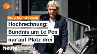 heute journal spezial vom 07072024 FrankreichParlamentswahl Bündnis um Le Pen auf Platz drei [upl. by Annie]