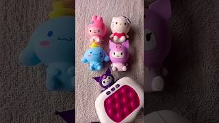 Sanrio Kawaii ♡♥︎ kuromi cinnamoroll mymelody hellokitty kawaii squishy popitgame fidgettoys [upl. by Ytsanyd]