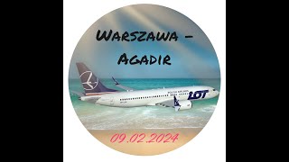 Lot Warszawa  Agadir Start z EPWA [upl. by Leopoldine]