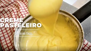 CREME PASTELEIRO  Como eu faço [upl. by Letnuahs211]