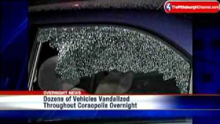 More Than 70 Vehicles Damaged In Coraopolis Aspinwall Vandalism Sprees [upl. by Ainitsirk]