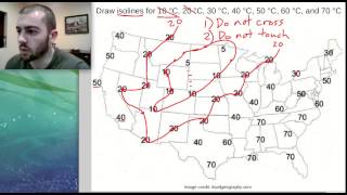 How To Draw Isolines On A Weather Map  Middle School Science [upl. by Edi]