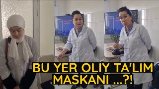 Hijob kiyib kelgan talaba qiz darsga kiritilmagani aytilgan video tarmoqlarda tarqaldi [upl. by Esnohpla156]