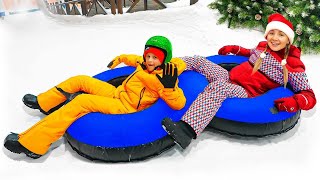 Family fun at Snow Park in Dubai [upl. by Nickelsen]