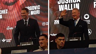 THE MOMENT EDDIE HEARN amp FRANK WARREN ARE INTRODUCED ON TO THE SAME STAGE AFTER YEARS OF RIVALRY [upl. by Asaret]