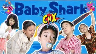 LUCU ABIS PARODI BABYSHARK Challenge SING A LONG Lyrics  Drama Parodi LucuCnX Adventurers [upl. by Archie43]