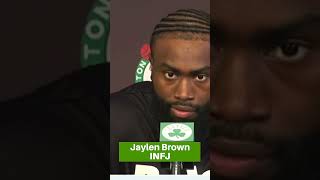 Boston Celtics MyersBriggs Types Jason Tatum ISFP Jaylen Brown INFJ Joe Mazzulla ISTP [upl. by Urbannai557]