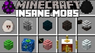 Minecraft INSANE MOBS MOD  FIGHT AND DEFEND YOUR ISLAND TO SURVIVE Minecraft [upl. by Drue]