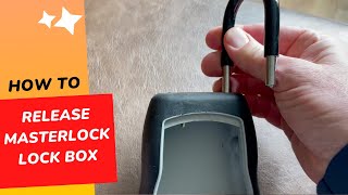 How to Release a Master Lock Lock Box [upl. by Naillig]