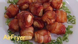 MEDALHÃO DE FRANGO COM BACON NA AIRFRYER [upl. by Naujahs35]