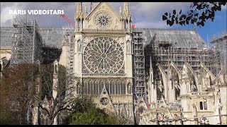 Chantier de reconstruction de la Cathédrale Notre Dame de Paris  situation au 8 octobre 2024 [upl. by Uase]