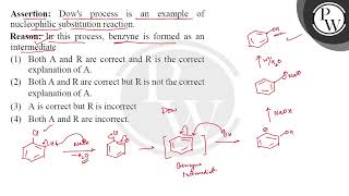 Assertion Dows process is an example of nucleophilic substitution reaction Reason In this pr [upl. by Shirlee]