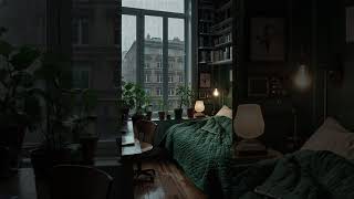 Cozy Room with Rain Ambience  Stay Focused on a Rainy Day [upl. by Ahsaei]