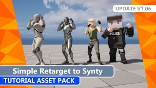 Retarget Animations to Synty Characters Using FREE Unreal 53 Pack  LATEST UPDATE V108 [upl. by Ahsela]