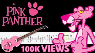 Pink panther  Jazz Version Bass line By ChamisBass chamisbass pinkpanther basstabs [upl. by Elissa]