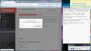 OWASP  WebGoat  Stored Cross Site Scripting XSS Attacks [upl. by Mcnully]