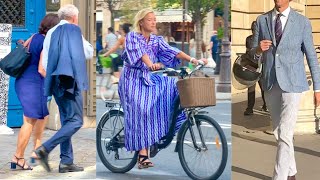 PARISIAN STYLE🇫🇷PARIS or MILAN🇮🇹How To Dress Like Parisian STREET STYLE OVER 50 Street Fashion [upl. by Stalder101]