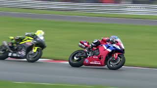 2024 Quattro Group British Supersport Championship RD9 Oulton Park Feature race highlights [upl. by Ahsemad]