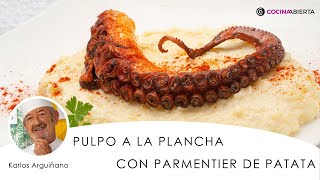 Pulpo a la plancha con parmentier de patata 🐙  Cocina abierta de Karlos Arguiñano [upl. by Anawt562]