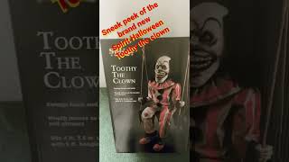 Spirit Halloween toothy the clown animatronic sneak peek 🎃🤡 [upl. by Silirama11]