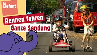 Straßenrennen mit Fahrrädern GoKart und Kickboards  Der Elefant  WDR [upl. by Anewor921]