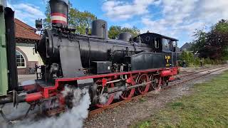 Traditionsdampfzug mit Lok quotKarolinequot in Geesthacht amp Abfahrt Geesthachter Eisenbahn  6102024 [upl. by Namruht819]