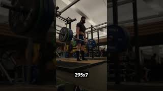 70s PLer W2W1 295x7 deadlift [upl. by Greer]