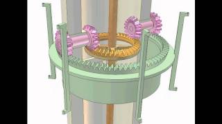 Transmission between two coaxial shafts separated by a tube 1 [upl. by Helenka972]