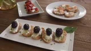 How to Make Crostinis 3 Ways [upl. by Eglanteen71]