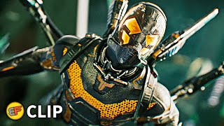 AntMan vs Yellowjacket  Helicopter Fight Scene  AntMan 2015 Movie Clip HD 4K [upl. by Bellamy]