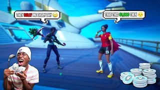 I Bought ALL THE SKINS For a Little Kid that gets Bullied EVERYDAY HE WAS SUPER HAPPY Fortnite [upl. by Haleelahk43]