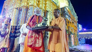 PM Modi performs Darshan and Pooja at Kashi Vishwanath Temple in Varanasi [upl. by Ardnahsal]