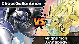 MASSIVE THROW  DCGO ChaosGallantmon vs Magnamon XAntibody [upl. by Mylo990]