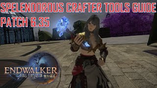 Final Fantasy XIV  Splendorous Crafter Tools Guide amp Macro Patch 635 [upl. by Panther255]