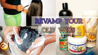 HOW TO MAKE YOUR OLD WIGS LOOK NEW AGAIN  REVAMP YOUR WIG wigrevamp revamp [upl. by Gian]