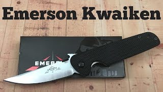 Emerson Tactical Kwaiken SF liner lock knife All business and Totally Badass [upl. by Monney]