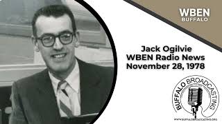 WBEN Radio 930AM Jack Ogilvie Newscast 1978 Buffalo New York [upl. by Seavey761]