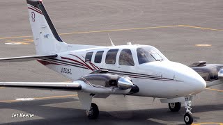 Beechcraft G58 Baron Takeoff amp Landing  Kohnan Aerodrome in February 2019 [upl. by Silirama264]