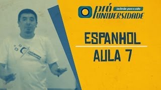 ESPANHOL  AULA 7  Verbos [upl. by Atenik]