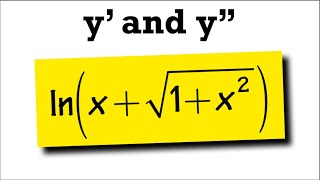 second derivative of lnxsqrt1x2 [upl. by Negiam]