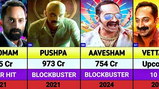 Fahadh Faasil All Movies List  Fahadh Faasil Hit And Flop movies list  Pushpa 2 The Rule [upl. by Esimaj]