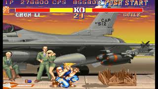 Street Fighter II Hyper Fighting Arcade  ChunLi Zang Playthrough HD [upl. by Nairdad]