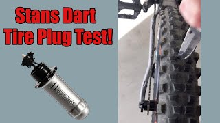 Stans Dart Tire Plug Test 😬🔪 [upl. by Gael434]