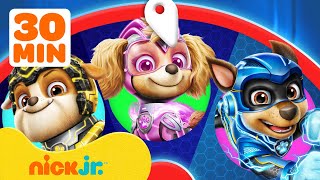 PAW Patrol Mighty Pups Spin the Wheel w Rubble Chase amp Skye  Games For Kids  Nick Jr [upl. by Esyla440]